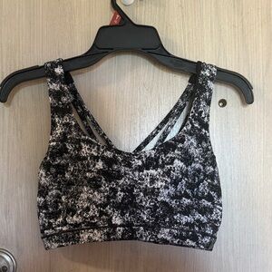 Lululemon Black and White Serene Bra